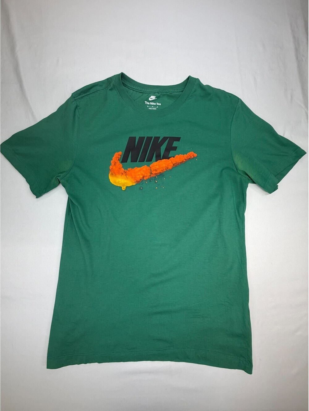 The Nike Tee Men's T Shirt Short Sleeve Cotton Graphic Print Size M Green
